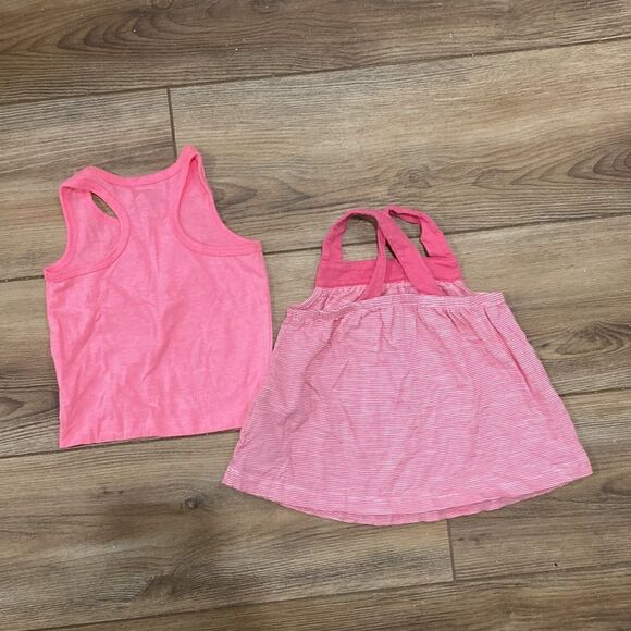 5/$15 Bundle of 2 Infant Girls Pink Summer Tank Tops Size 12M - Picture 4 of 6